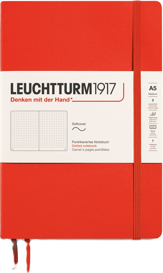 Caiet Leuchtturm1917 New Colours - A5, pagini punctate, Lobster