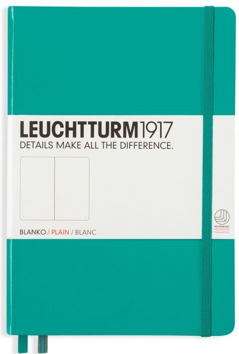 Agenda Leuchtturm1917 Notebook Medium  A5  - Turcoaz, pagini albe