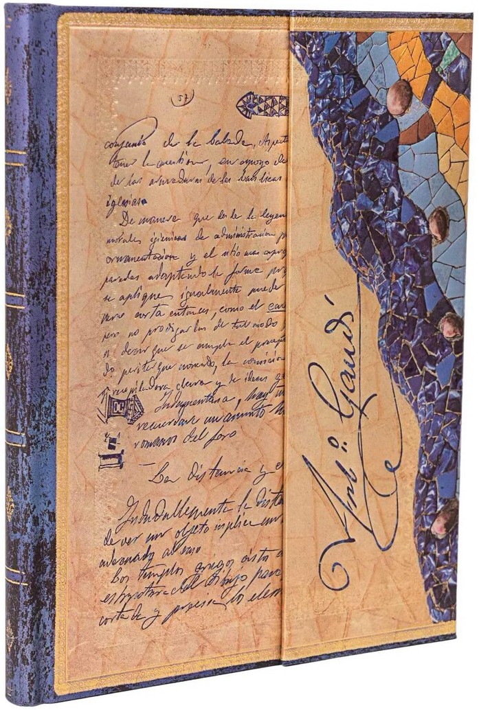 Agendă Paperblanks Gaudí Manuscript Of Reus - Ultra, 72 foi, copertă rigidă