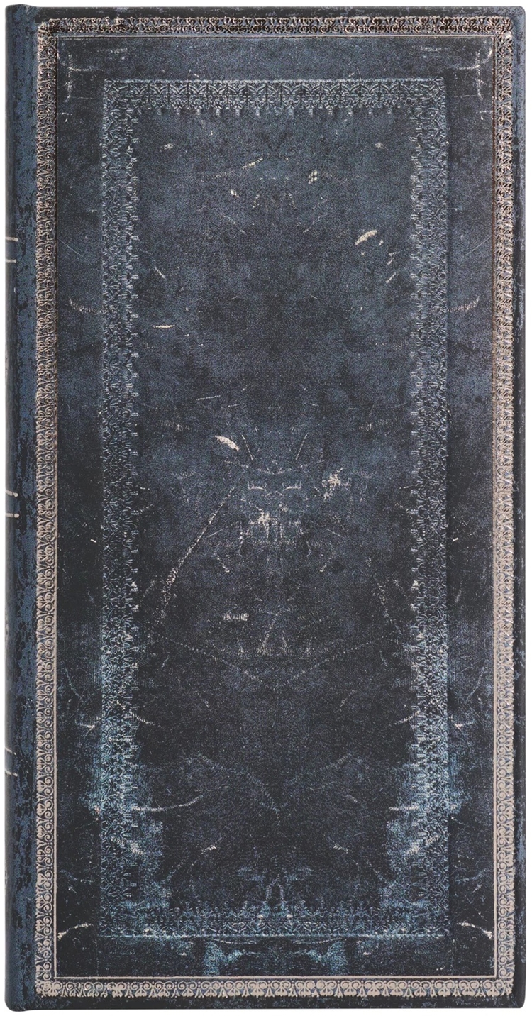 Caiet de notițe Paperblanks Old Leather - Inkblot, 9.5 x 18 cm, 88 foi