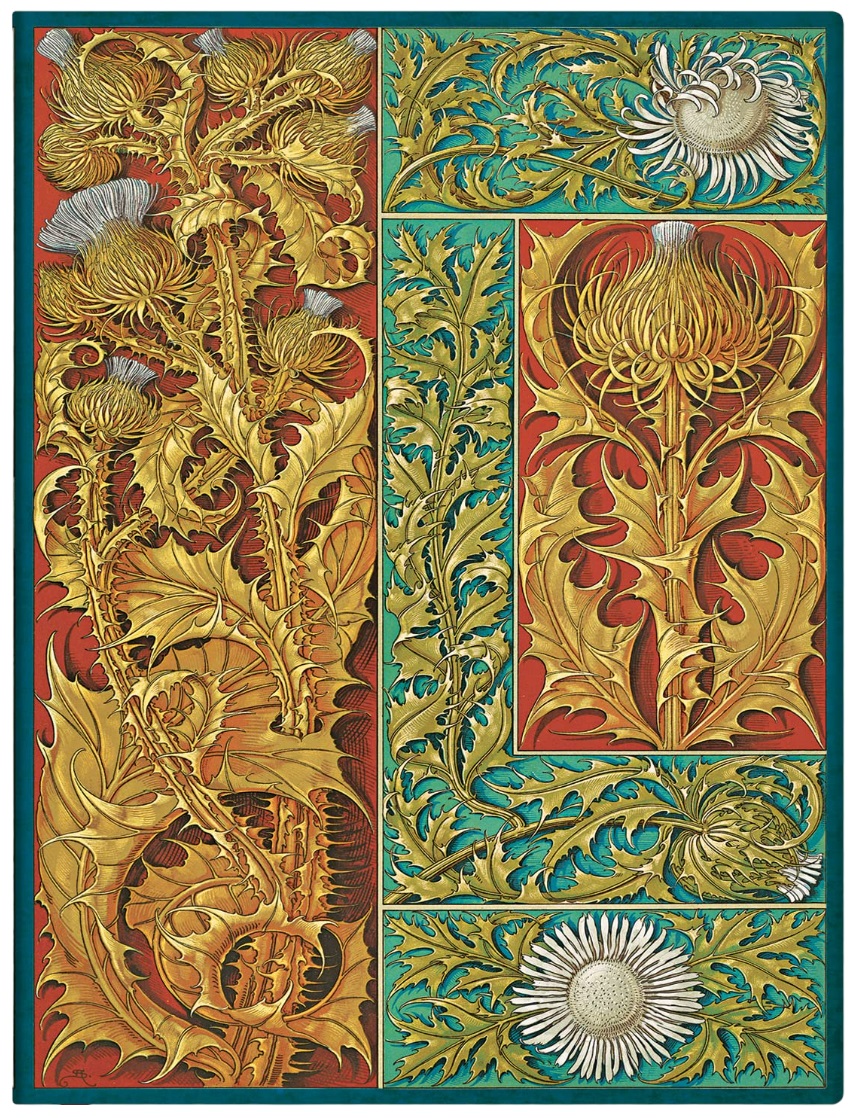 Carnețel Paperblanks Wild Thistle - 18 х 23 cm, 88  de coli
