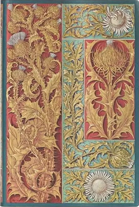 Carnețel Paperblanks Wild Thistle - 9.5 х 14 cm, 104 coli de hârtie, cu linii largi