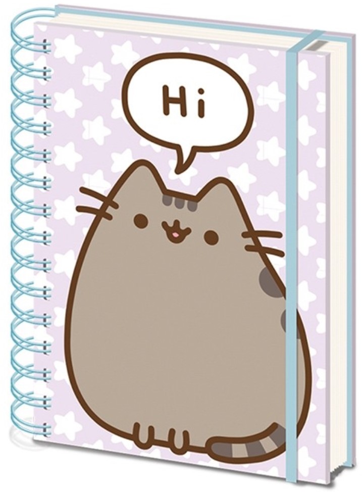 Carnet de notițe Animație piramidală: Pusheen - Pusheen Says Hi, format A5