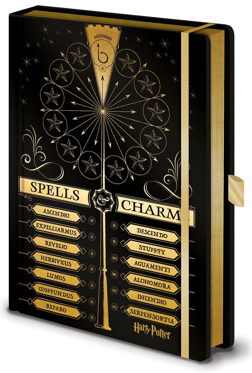 Agendă Pyramid Movies: Harry Potter - Spells and Charms, format A5