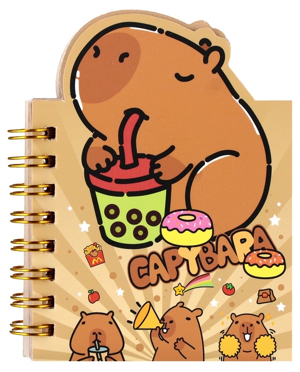 Carnet cu spirală Starpak – Kapibara, A7, 50 de file