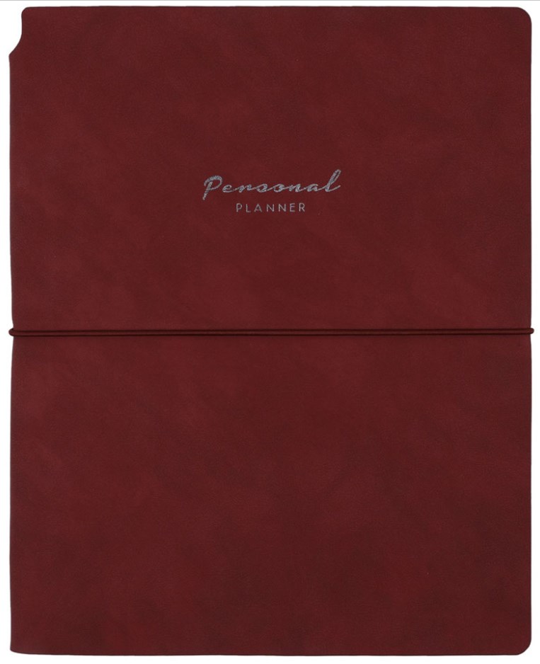 Caiet Victoria's Journals Kuka - Burgund, copertă plastică, 96 de foi, format B5