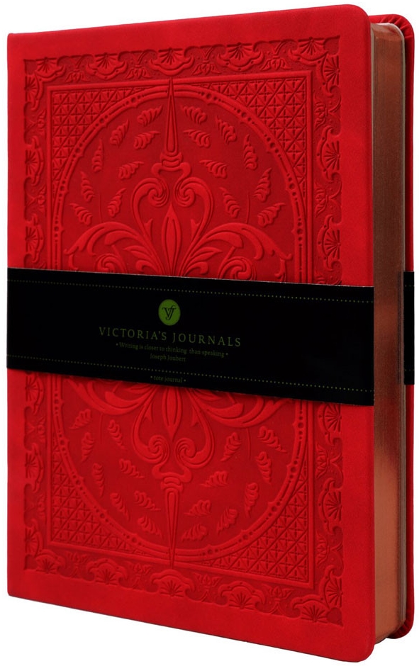 Carnețel Victoria's Journals Old Book - A5, roșu