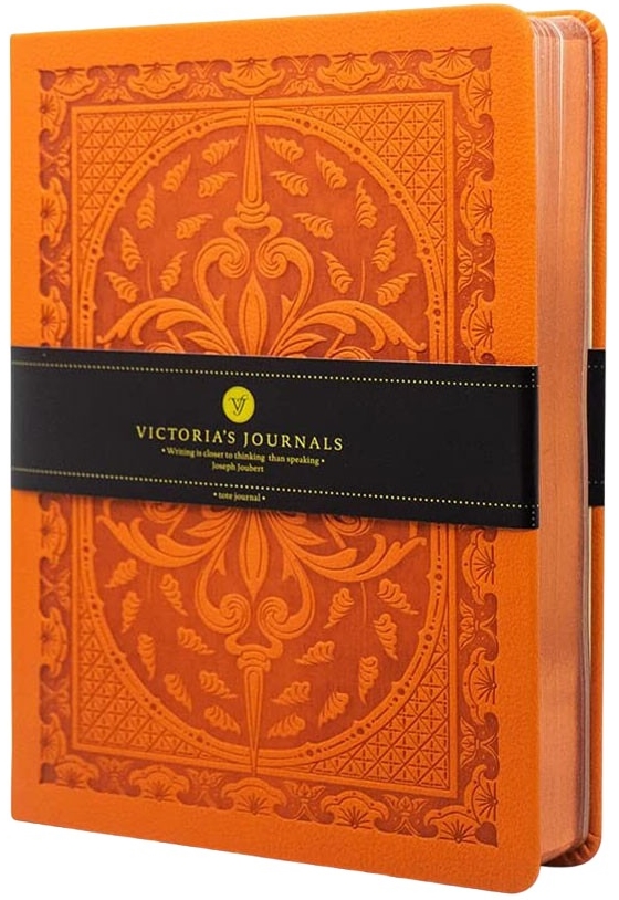 Carnețel Victoria's Journals Old Book - A5,  portocale