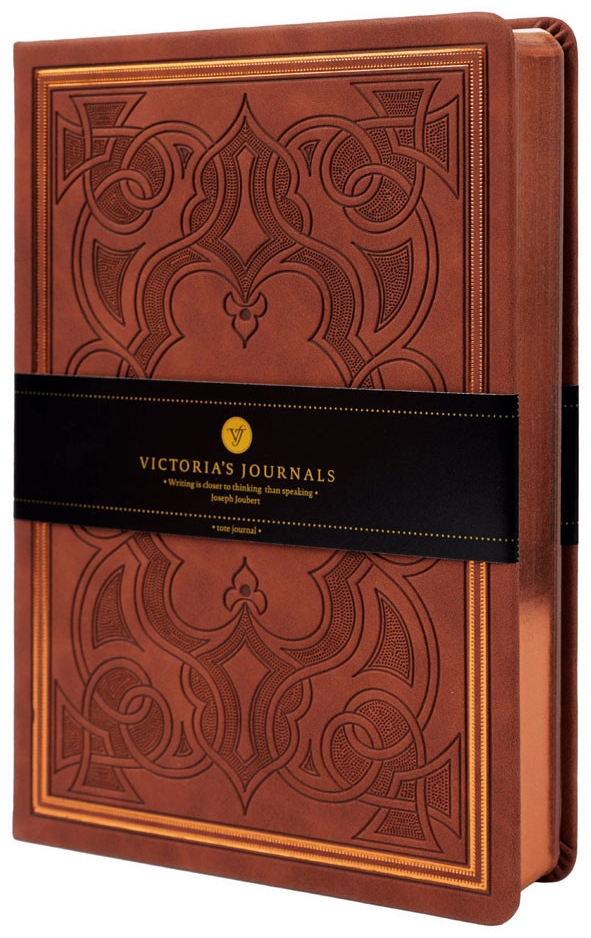 Carnețel Victoria's Journals Old Book - A5, maro inchis
