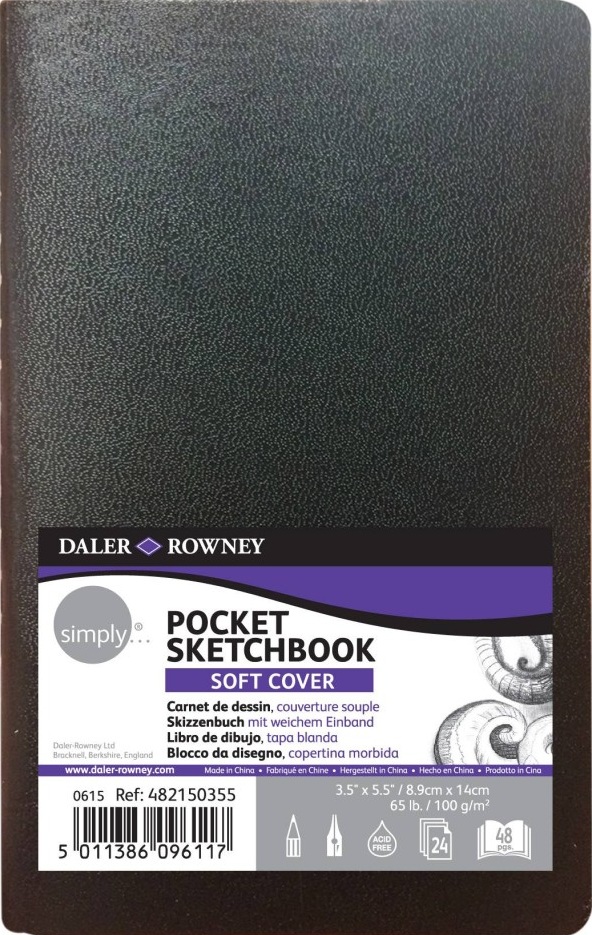 Caiet de schițe Daler-Rowney Simply - 24 foi