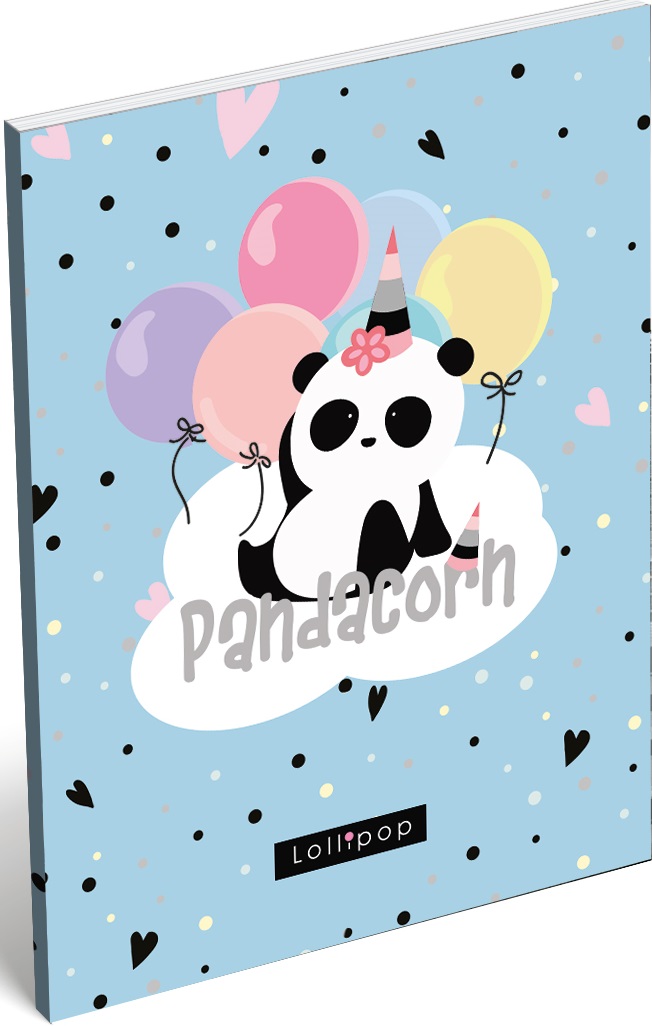 Carnetel A7 Lizzy Card - Lollipop Pandacorn