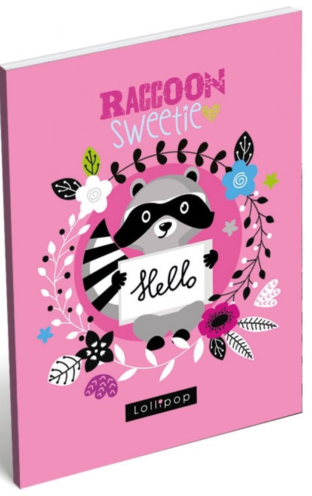 Carnetel A7 Lizzy Card - Lollipop Raccoon Sweetie