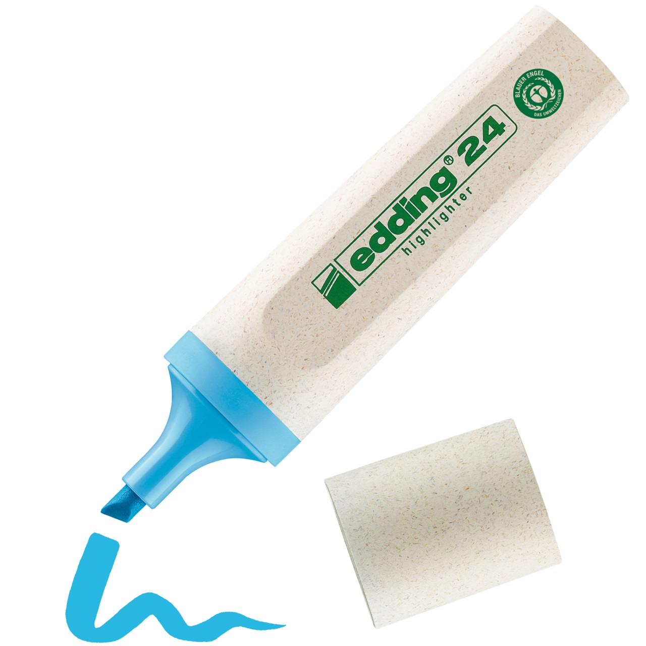 Highlighter Edding 24 Eco Highlighter - albastru