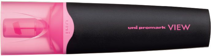 Marker de text Uni Promark View - USP-200, 5 mm, roz fluorescent