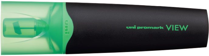 Marker de text Uni Promark View - USP-200, 5 mm, verde fluorescent