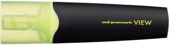 Marker de text Uni Promark View - USP-200, 5 mm, galben fluorescent