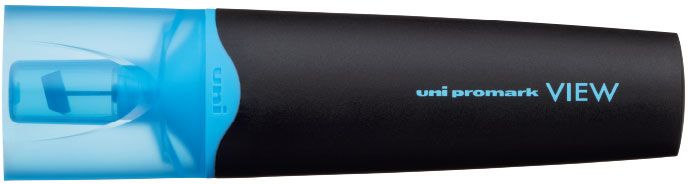 Marker de text Uni Promark View - USP-200, 5 mm, albastru deschis