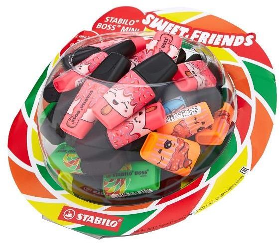 Markere de text Stabilo Boss Mini - Sweet Friends, 50 buc