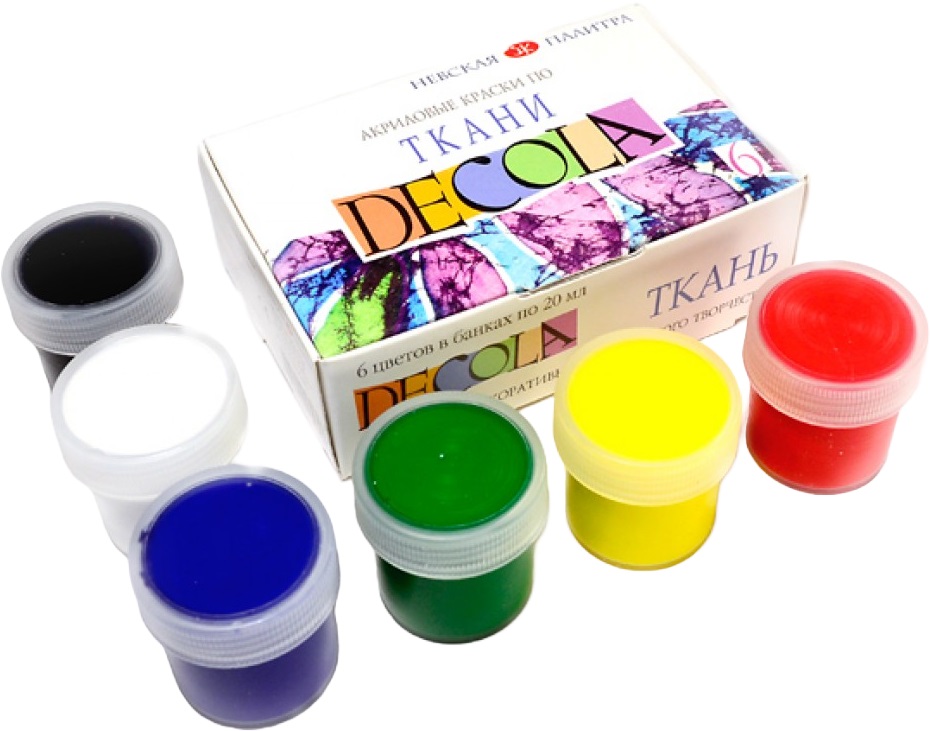 Neva Palette Decola Textile Paint - 6 culori x 20 ml