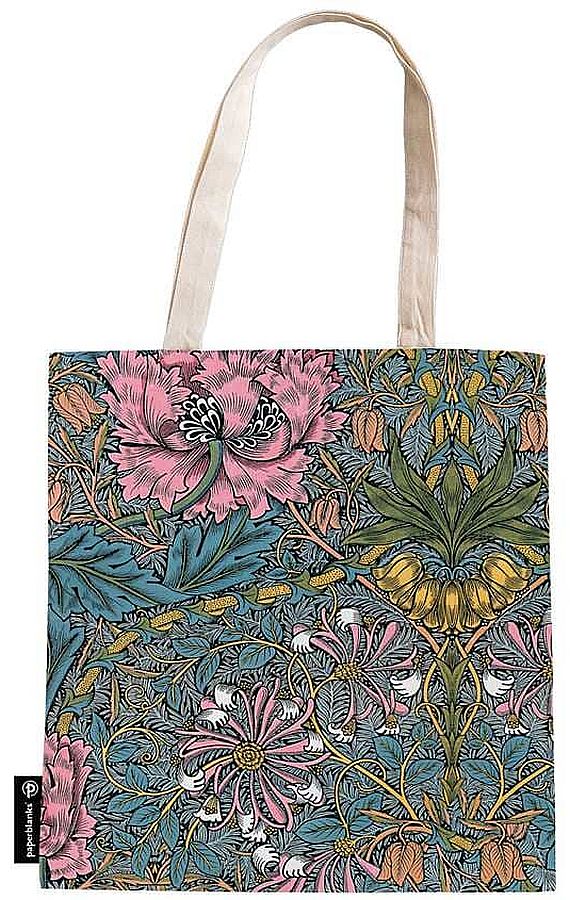 Geanta textila Paperblanks Morris Pink Honeysuckle - 38 х 38 cm