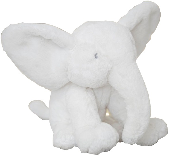 Jucarie textila Widdop - Bambino, White Elephant, 31cm