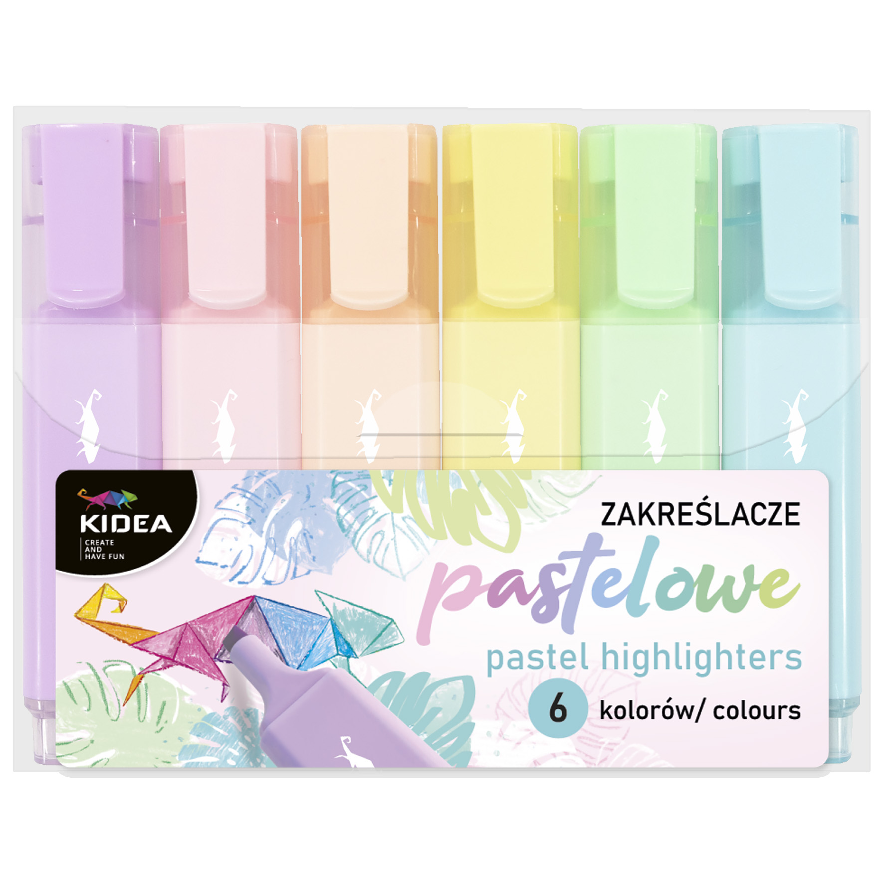 Textmarkere Kidea - 6 culori, pastel