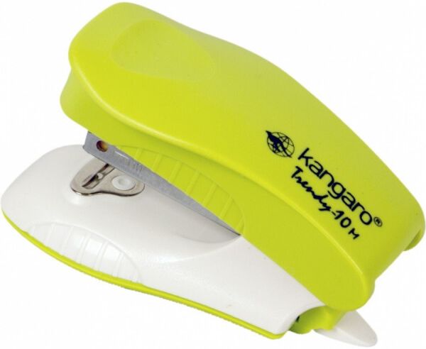 Capsator Kangaro Trendy - 10M, №10, pentru 10 de foi, verde