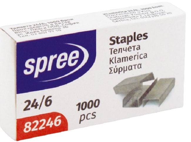 Capse pentru capsator Spree - 24/6, 1000 buc.