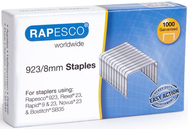 Capse Rapesco - 23/8 mm, 1000 buc.