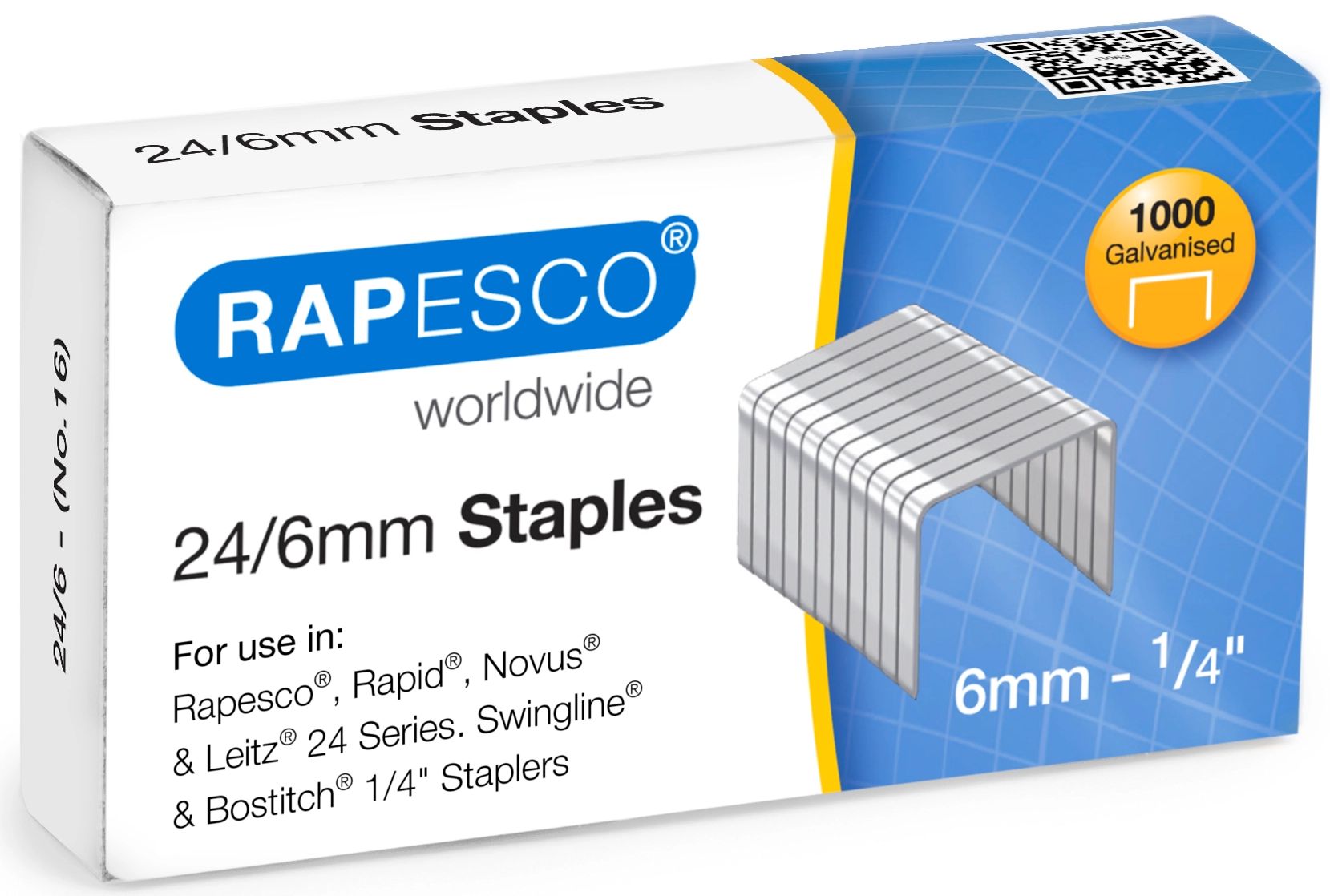 Capse Rapesco - 24/6 mm, 1000 buc.