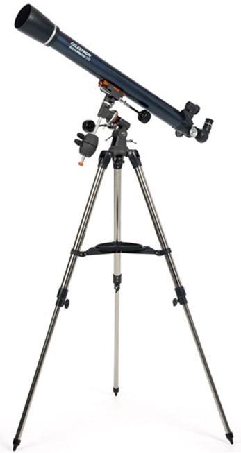 Telescop Celestron - AstroMaster 70EQ, AC70/900, albastru închis