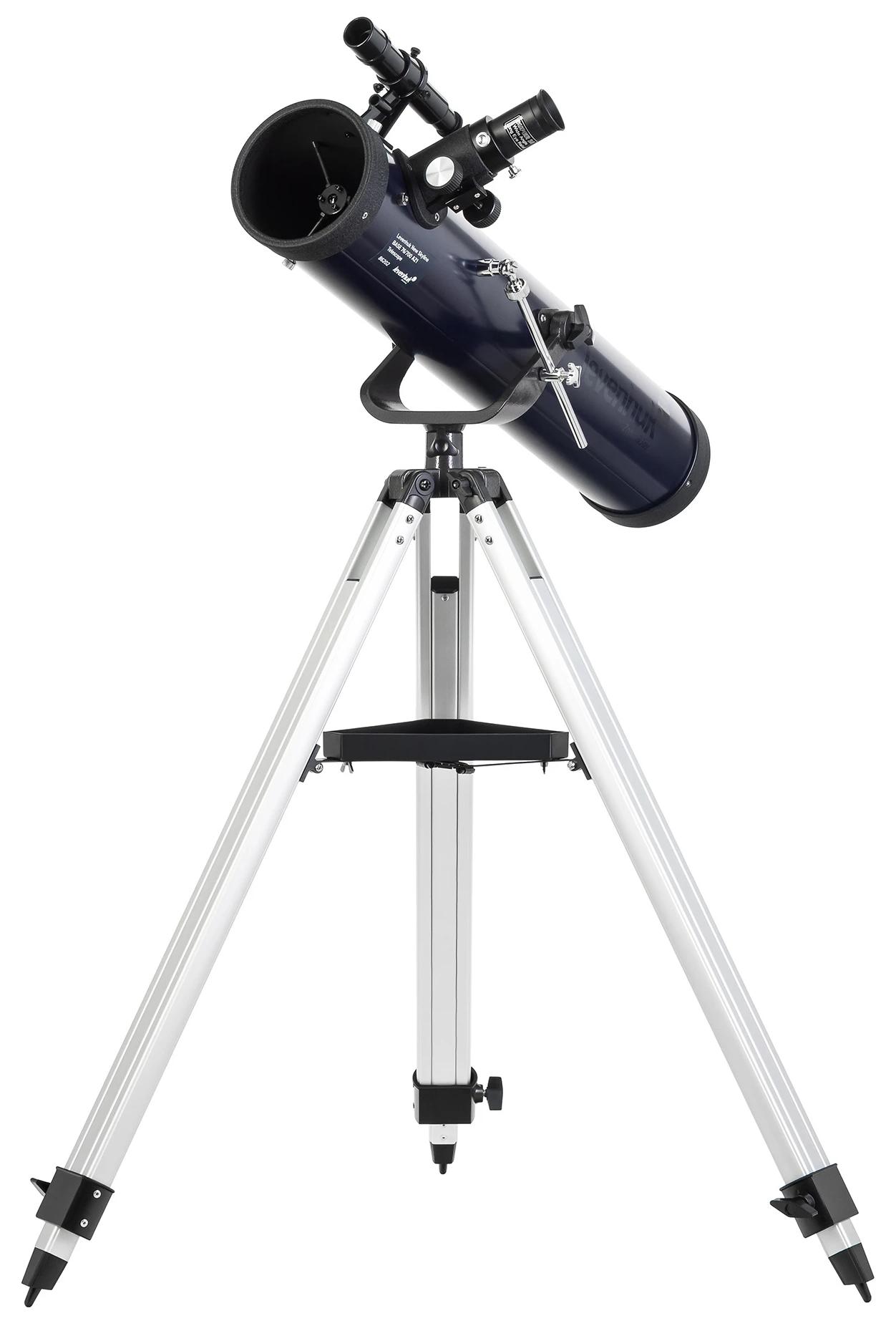 Telescop Levenhuk - New Skyline BASE 76/700 AZ1, albastru/negru
