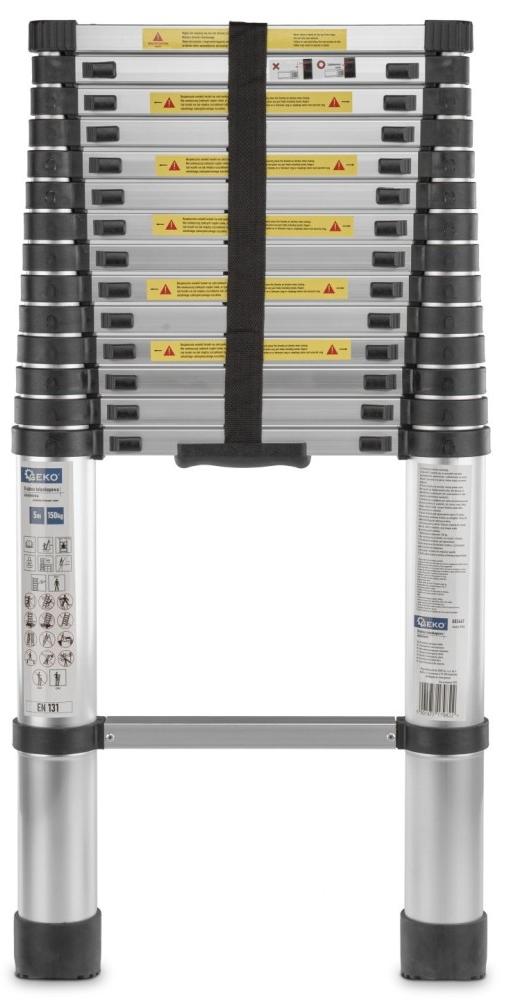 Scară telescopică Geko – G02447, 5 m, 150 kg