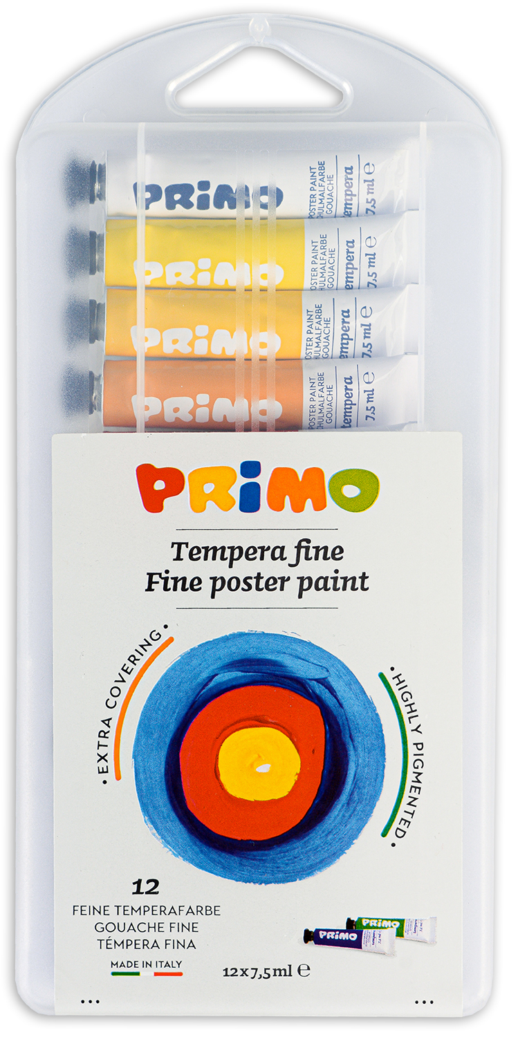 Tempera Primo - 12 culori х 7.5 ml