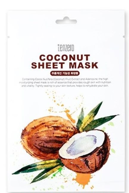 Tenzero Mască de față folie cu cocos, 25 g