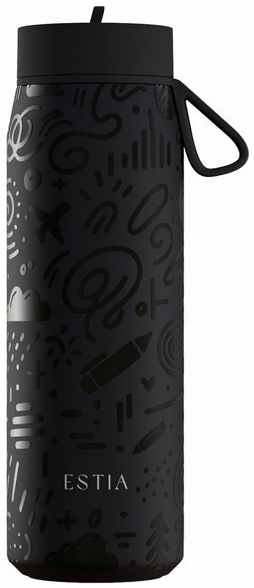 Sticlă termică cu mâner Estia Pulse - Noir Echo, 500 ml