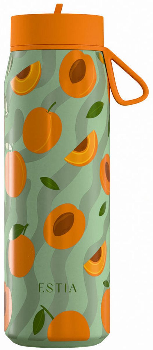 Sticlă termică cu mâner Estia Pulse - Peach Garden, 500 ml