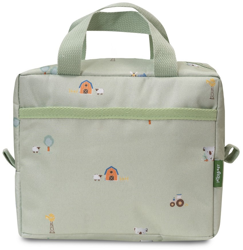 Geantă termo pentru hrană Interbaby - Granja Koala, verde