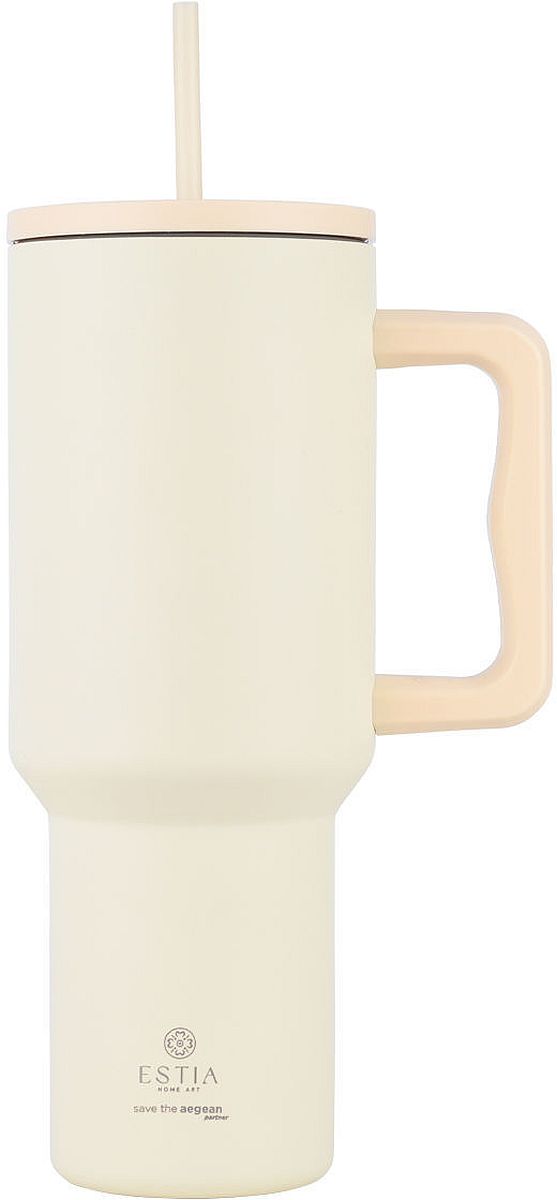 Cana termos Estia Save the Aegean - Lily White, 1200 ml