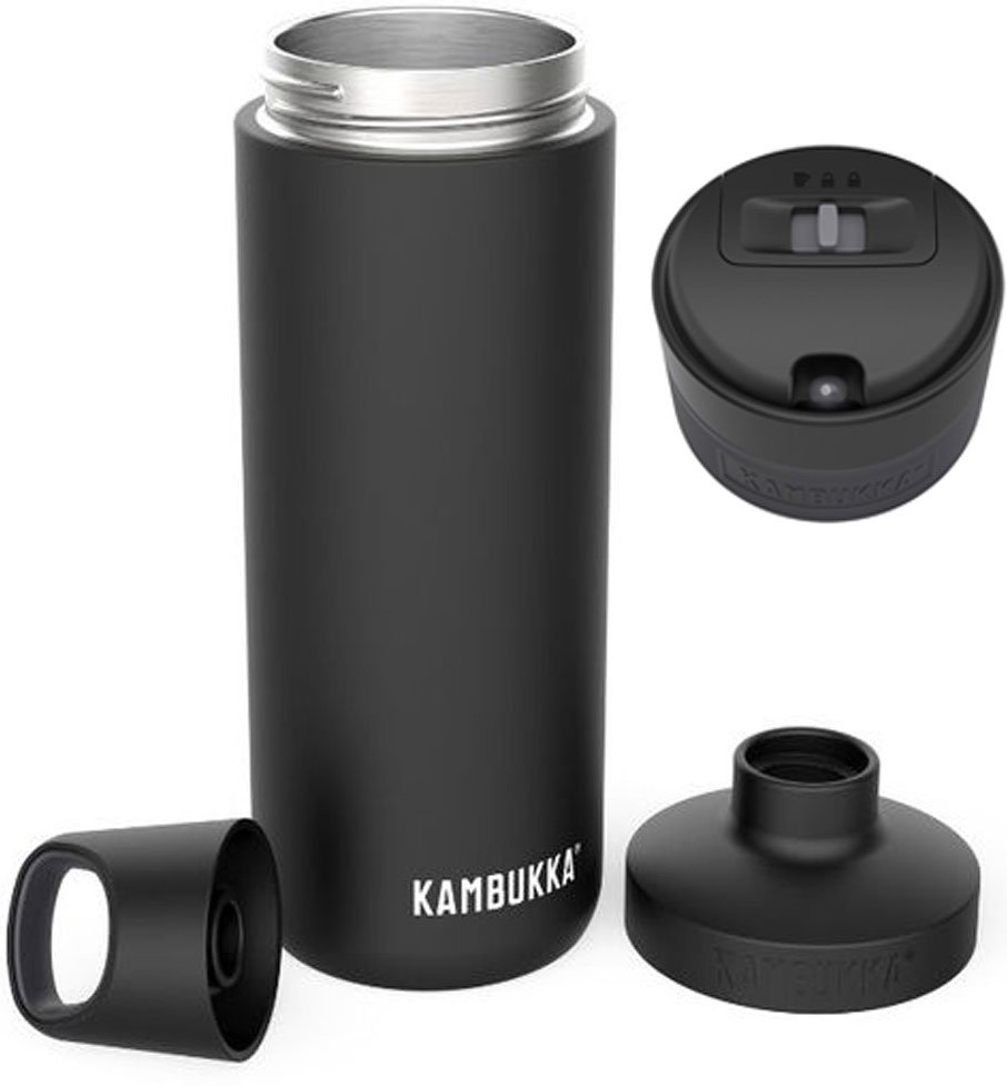 Cană termică Kambukka Etna - Cu capac termic Reno, 500 ml, negru mat