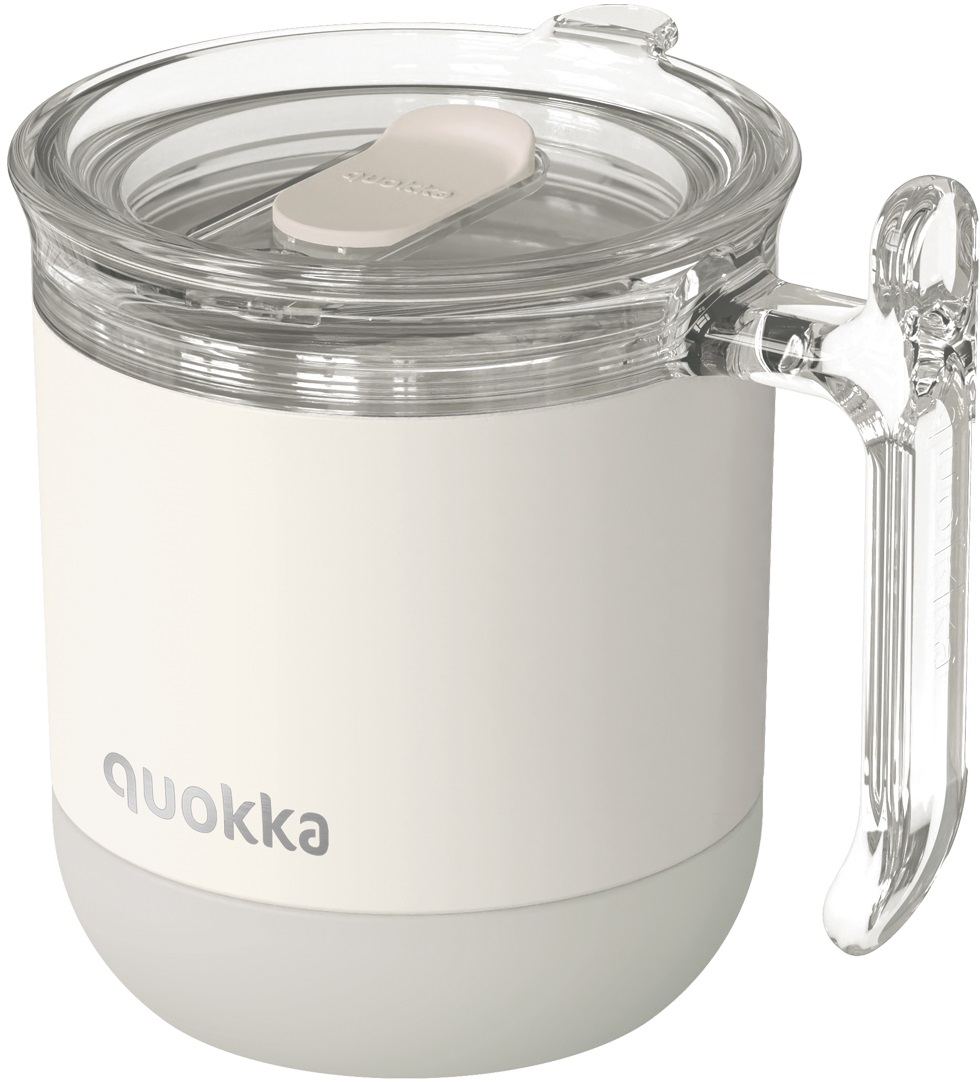 Cană termică Quokka Wave - Ivory, 260 ml