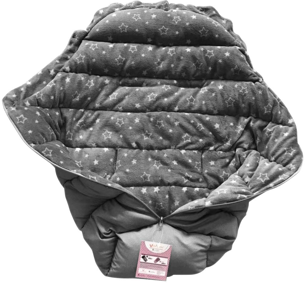 Sac termic pentru cărucior Cangaroo - Cuddle, gri