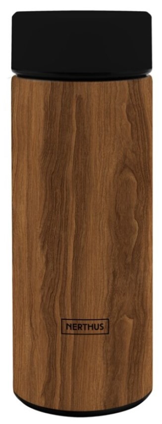 Thermos Nerthus - Cu infuzor, maro, 300 ml