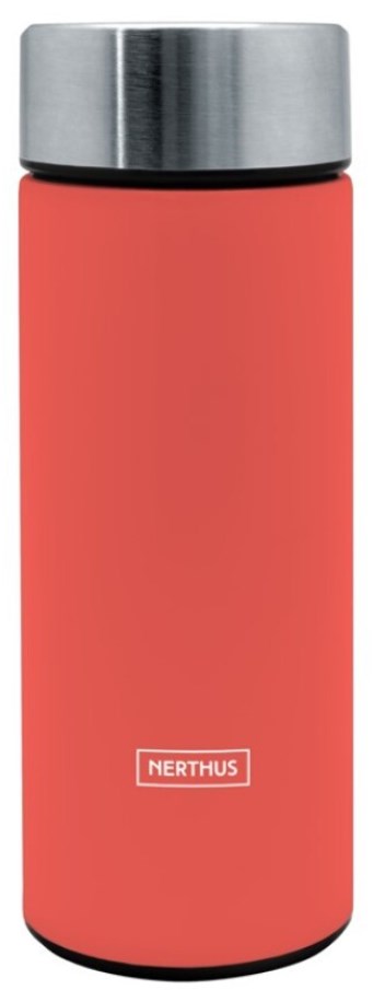Termos Nerthus - Cu infuzor, coral, 300 ml