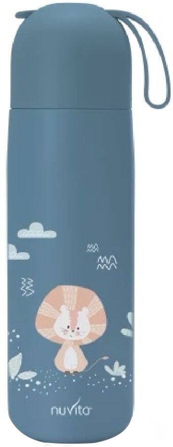 Termos din oțel inoxidabil Nuvita - 400 ml, albastru pudră
