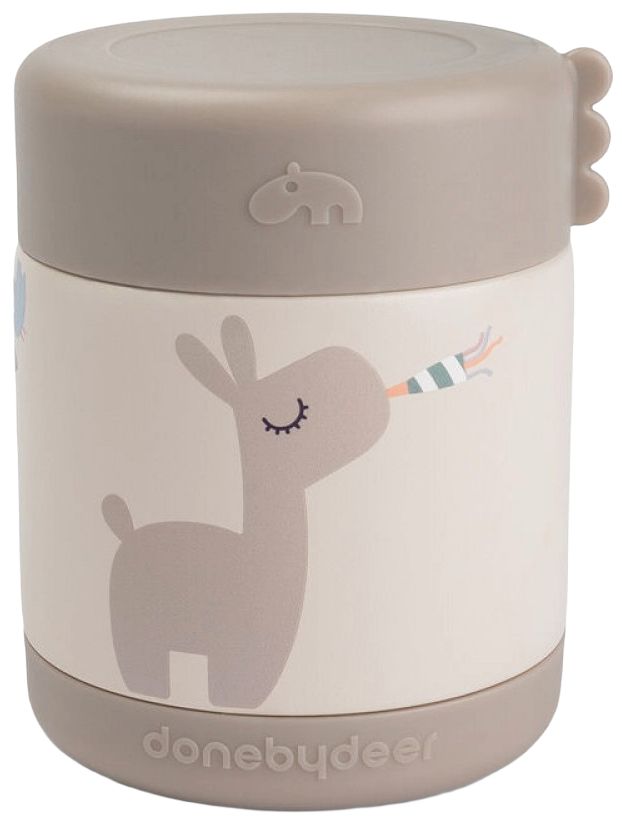 Termos de alimente Done by Deer - Celebration, Sand, 300 ml