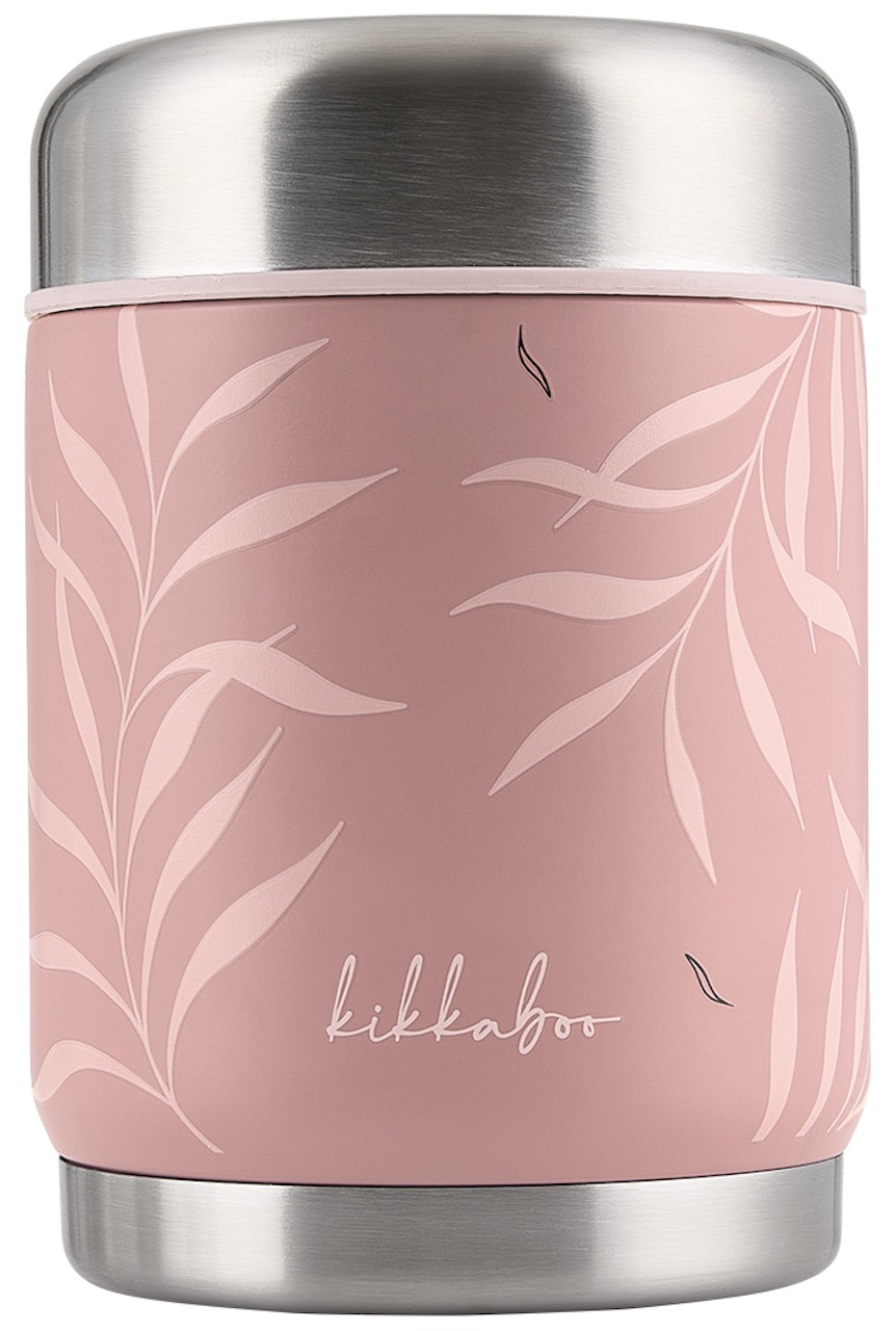 Termos pentru mâncare KikkaBoo - Flora, 400 ml, Blush