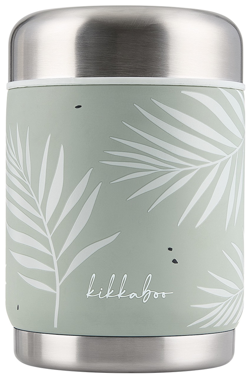 Termos pentru mâncare KikkaBoo - Flora, 400 ml, Sage