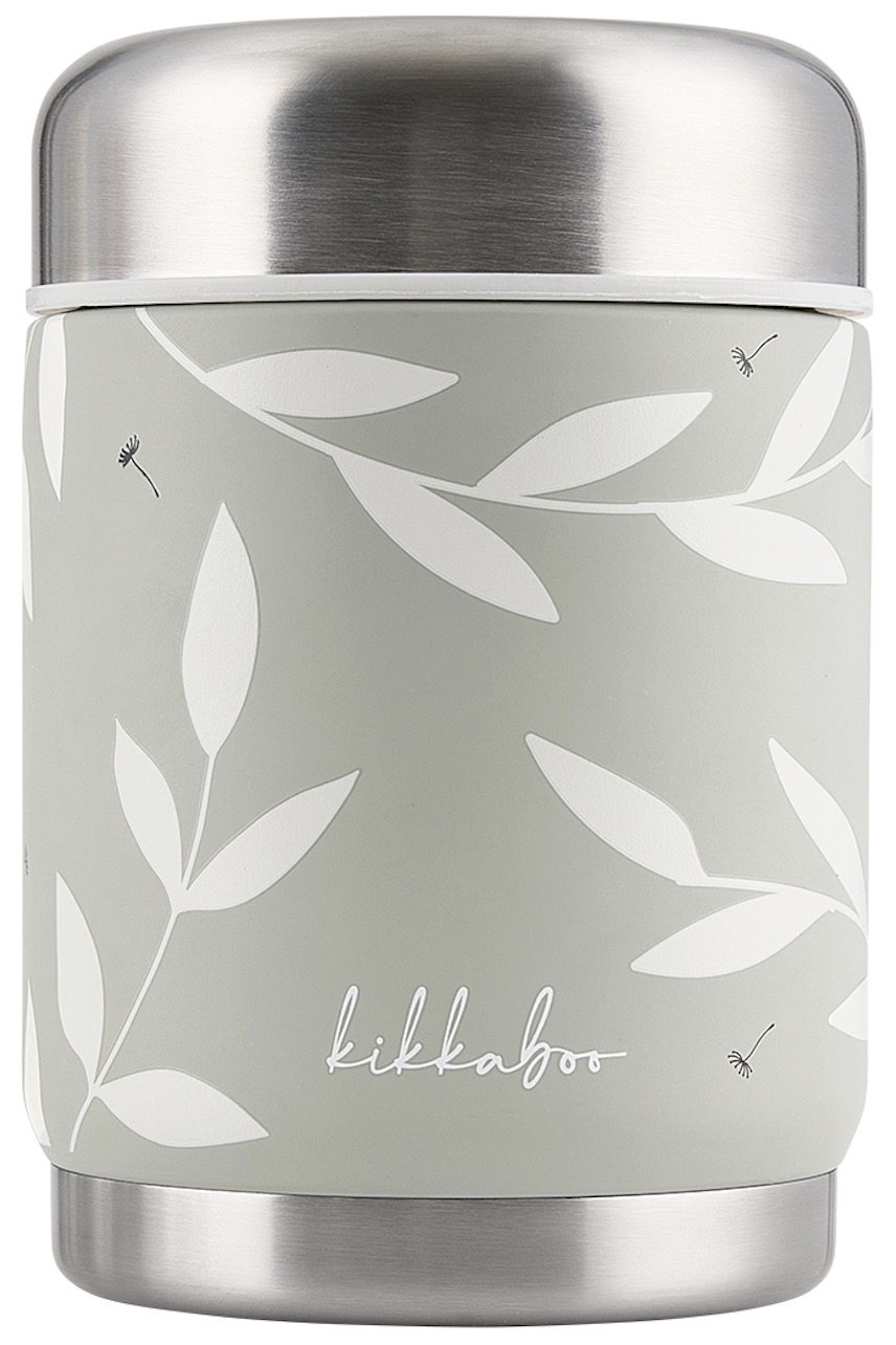 Termos pentru mâncare KikkaBoo - Flora, 400 ml, Sand