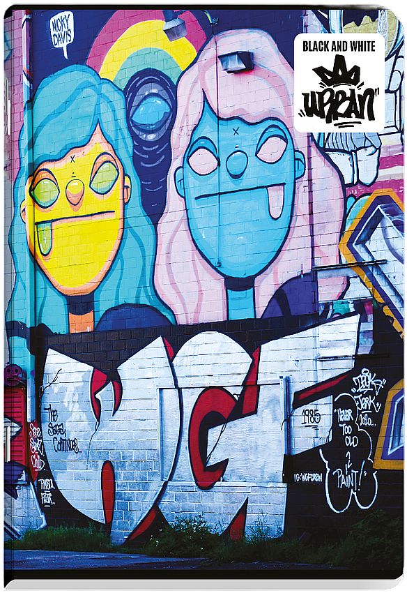 Caiet Black&White - Urban, A4, 40 de coli, rânduri late, sortiment